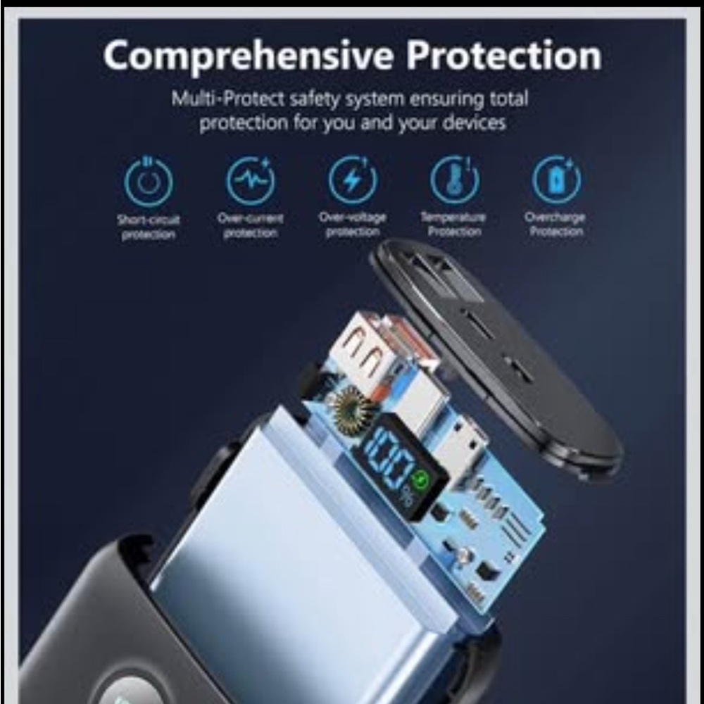 Power-Bank-Portable-Charger - 40000mAh Power Bank 30W Quick Charging - Picture 6 of 7